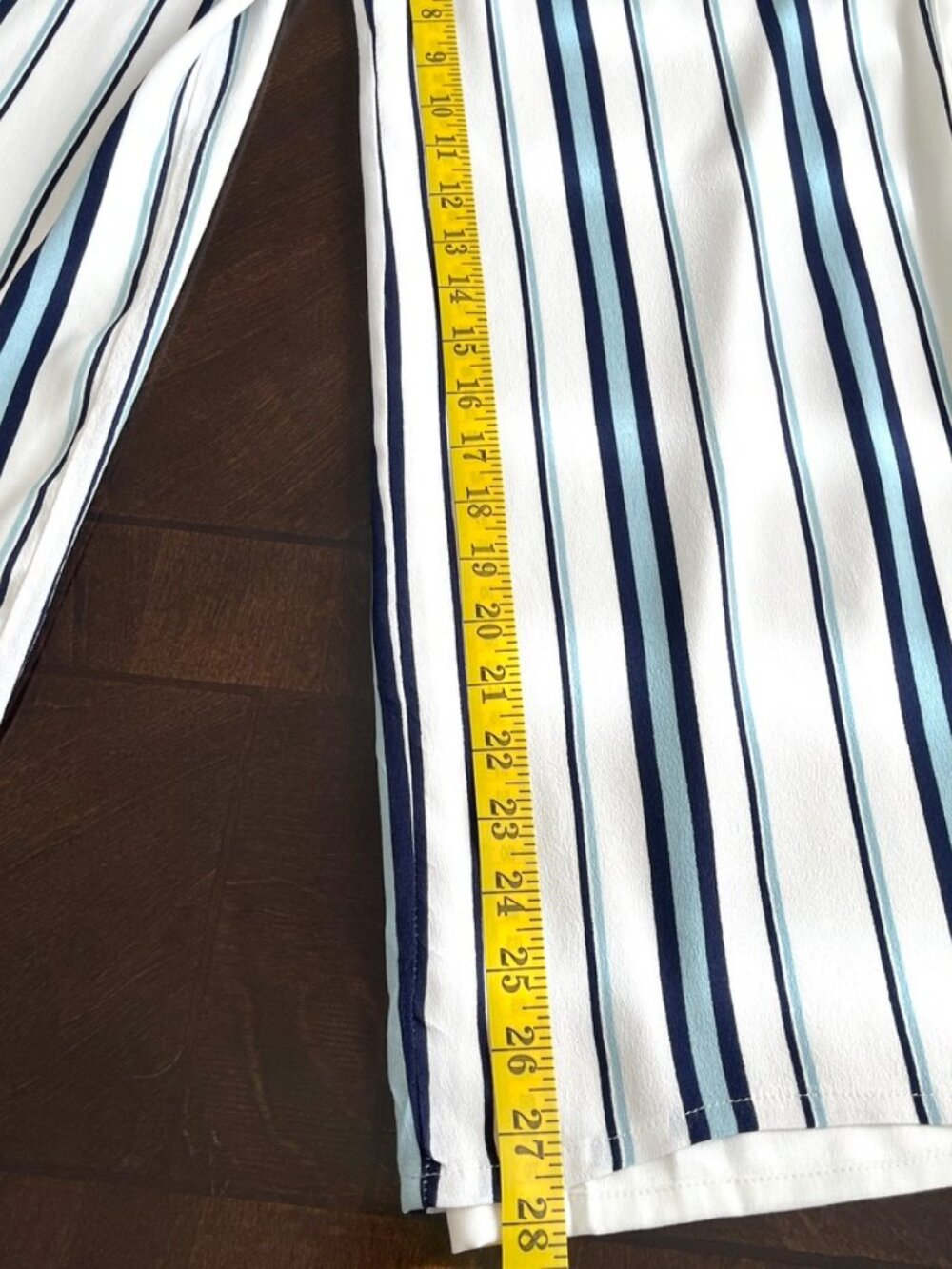 Lovers + Friends White Blue Striped Wide Leg Jumpsuit Sz S Resortwear Coastal - Picture 9 of 10